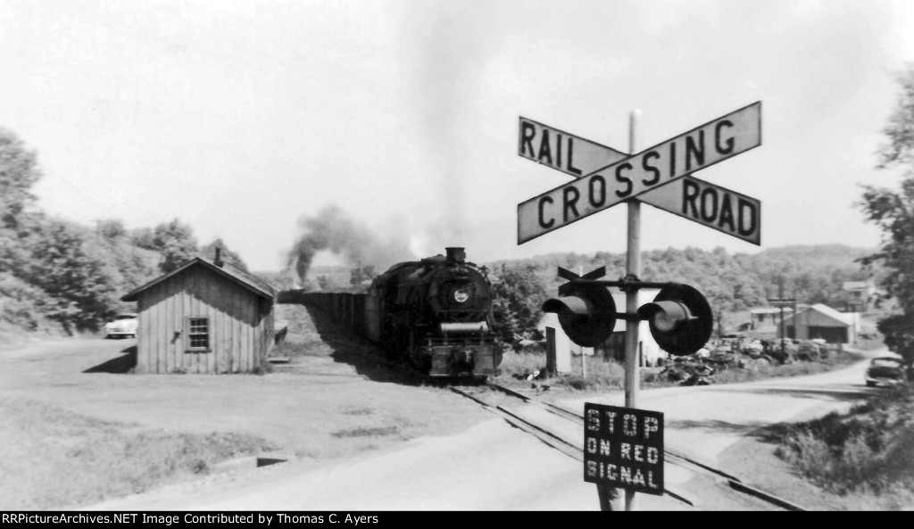 PRR Northbound Coal Train, 1955